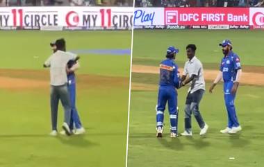 Rohit Sharma Scared: मैदानात घुसत चाहत्याने रोहित शर्माला घाबरवलं, हिटमॅनच्या रिएक्शनने नेटकऱ्यांना आले हसू