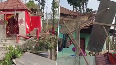 Cyclone In West Bengal : पश्चिम बंगालला चक्रीवादळाचा तडाखा; ५ ठार, शेकडो जखमी, घरांचे नुकसान (Watch Video)