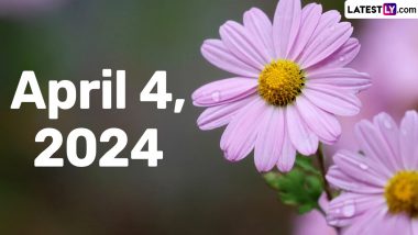April 4, 2024: Which Day Is Today? 4 एप्रिल 2024: आज कोणता दिवस आहे? आजचे सण आणि विशेष कार्यक्रम जाणून घ्या