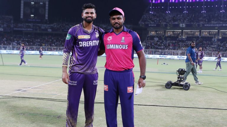 RR vs KKR, IPL 2024 70th Match Live Update: कोलकाताने नाणेफेक जिंकली, राजस्थानविरुद्ध गोलंदाजी निवडली; 7 षटकांचा असेल सामना