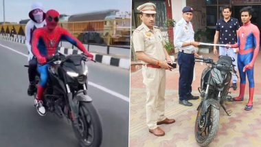Delhi Spiderman Stunt Viral Video: दिल्लीत स्पायडर मॅनच्या अंदाजा तील बाईक स्टंट पडला; तरूण जोडप्यावर विविध आरोपांखाली कारवाई