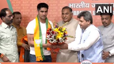 Boxer Vijendra Singh Joins BJP: काँग्रेसला आणखी एक मोठा धक्का; बॉक्सर विजेंदर सिंग यांनी केला भाजपमध्ये प्रवेश