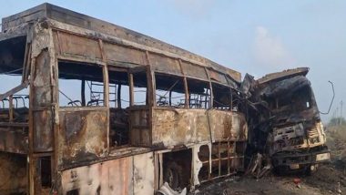 Andhra Pradesh Accident: बस-ट्रकची जोरदार धडक, 6 जणांचा होरपळून मृत्यू; 32 जखमी, वाहने जळून खाक