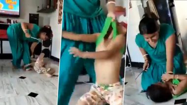 Mother Beating Daughter: आईकडून चिमुकल्या मुलीला बेदम मारहाण, नेटकरी संतापले (Watch Video)