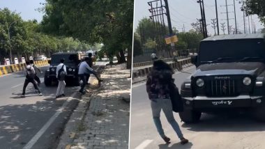 Noida Thar Stunt Video: एमिटी युनिव्हर्सिटीजवळ थार सोबत स्टंट करणं पडलं महागात, व्हिडिओ व्हायरल होताच तरुणाला अटक (Watch Video)