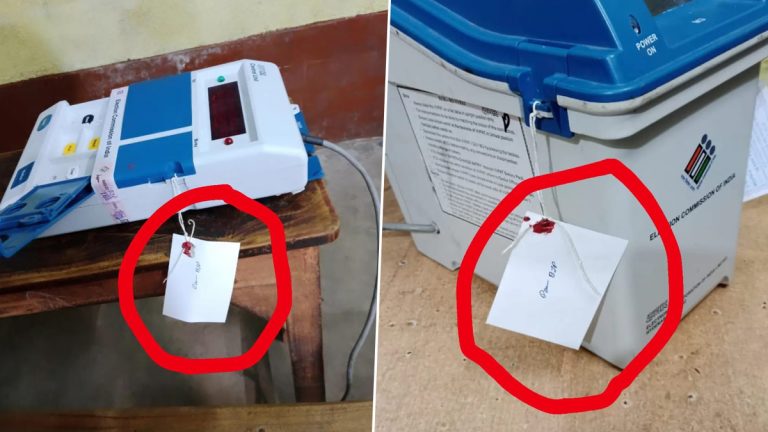 EVMs Found With BJP Tags in Bankura: ईव्हीएमसोबत छेडछाड करून भाजपने मतांची हेराफेरी केल्याचा टीएमसीचा दावा, निवडणूक आयोगाने दिले उत्तर