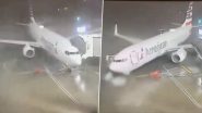 Tornado in Dallas: जोरदार वाऱ्याने चक्क अमेरिकन एअरलाइन्सच्या 737-800 विमानाला विमानतळावरील गेटपासून दूर ढकलले, व्हिडिओ व्हायरल (Watch)