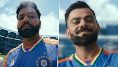 Team India New Jersey Promo: टी-20 विश्वचषकासाठी टीम इंडियाचे खेळाडू दिसले नवीन जर्सीत, खास शैलीत बीसीआयने व्हिडिओ केला शेअर, रोहित-विराट-रिंकू आले दिसून (Watch Video)