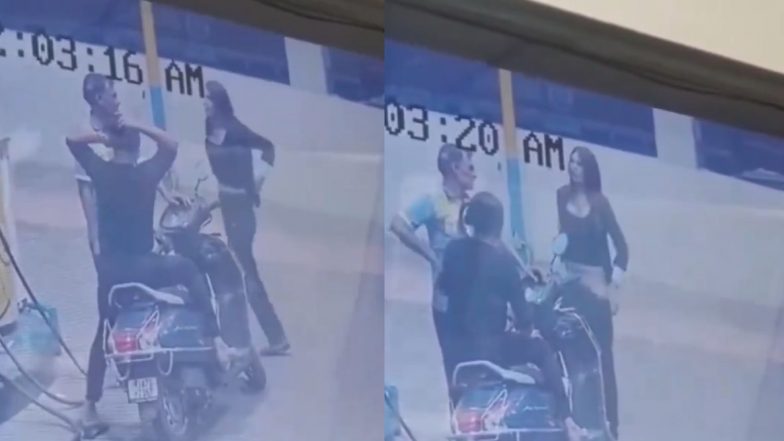 Woman Strips In Front Of Petrol Pump Staffer: पेट्रोल पंपावर मुलीचे लज्जास्पद कृत्य; दिवसाढवळ्या कर्मचाऱ्यासमोर काढली स्वतःची पँट (Viral Video)
