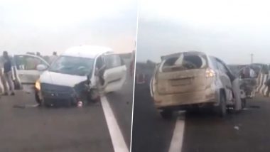 Delhi-Mumbai Expressway Accident: दिल्ली-मुंबई द्रुतगती मार्गावर कारला ट्रकची धडक, एकाच कुटुंबातील तिघांचा मृत्यू