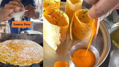 Aamras Dosa Viral Video: आमरस डोसा; सोशल मीडीयात अजून एक विचित्र रेसिपी वायरल (Watch Video)