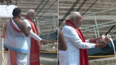 PM Modi Performs Ganga Aarti in Varanasi : पंतप्रधान मोदींकडून वाराणसीतील दशस्वमेध घाटावर ‘गंगा आरती’; आज दाखल करणार उमेदवारी अर्ज (Watch Video)
