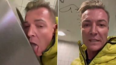 Shocking Video: जर्मन राजकारणी Martin Neumaier सार्वजनिक शौचालये चाटताना दिसला; चेहऱ्यावर लावली विष्ठा (Watch)