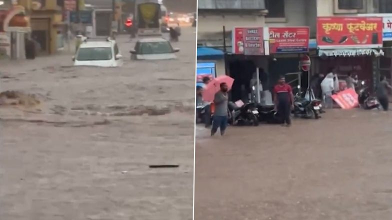 Pune Rain: पुण्यात मुसळधार पाऊस; शहरातील धानोरी, वाडिया कॉलेज, गुंजन चौकात साचलं पाणी; प्रवाशांची गैरसोय (Watch Video)