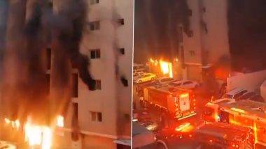 Kuwait Building Fire: कुवेतमधील मंगफ परिसरात भीषण आग; अनेक भारतीयांसह 48 लोकांचा मृत्यू, 30 हून अधिक गंभीर जखमी (Watch Video)