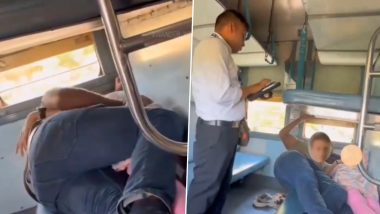 Train Viral Video: ट्रेनमध्ये जोडपे करत होते अश्लील कृत्य, पुढे जे झाले ते पाहून बसेल धक्का, पाहा व्हिडीओ