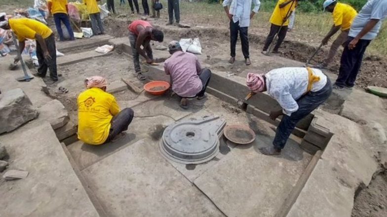 Ancient Lord Shiv Temple Base in Nanded: नांदेडच्या Hottal गावात सापडले 11 व्या शतकातील प्राचीन शिव मंदिर व शिलालेख; पुरातत्व विभागाची मोठी कामगिरी