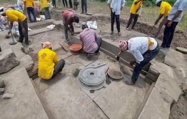 Ancient Lord Shiv Temple Base in Nanded: नांदेडच्या Hottal गावात सापडले 11 व्या शतकातील प्राचीन शिव मंदिर व शिलालेख; पुरातत्व विभागाची मोठी कामगिरी