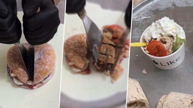 Burger Ice Cream Rolls: चर्चेत असलेल्या बर्गर आईस्क्रीम रोलवर खाद्यप्रेमीच्या संतप्त प्रतिक्रीया; पाहा नेटकरी काय म्हणाले (Watch Video)