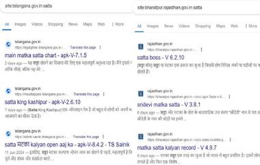 Satta Matka Content Appear on Official State Government Websites: सट्टा, मटका प्रचरासाठी सरकारी संकेतस्थळांचा वापर? वेबसाईट्स हॅक झाल्याचा संशय, पेजवर आढळला सट्टेबाजी संबंधीत मजकूर (See Screen Shot)