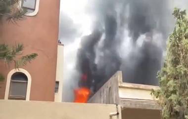 Pimpri Chinchwad Fire: पिंपरी चिंचवड भागामध्ये Kalewadi भागात गोडाऊन ला आग (Watch Video)