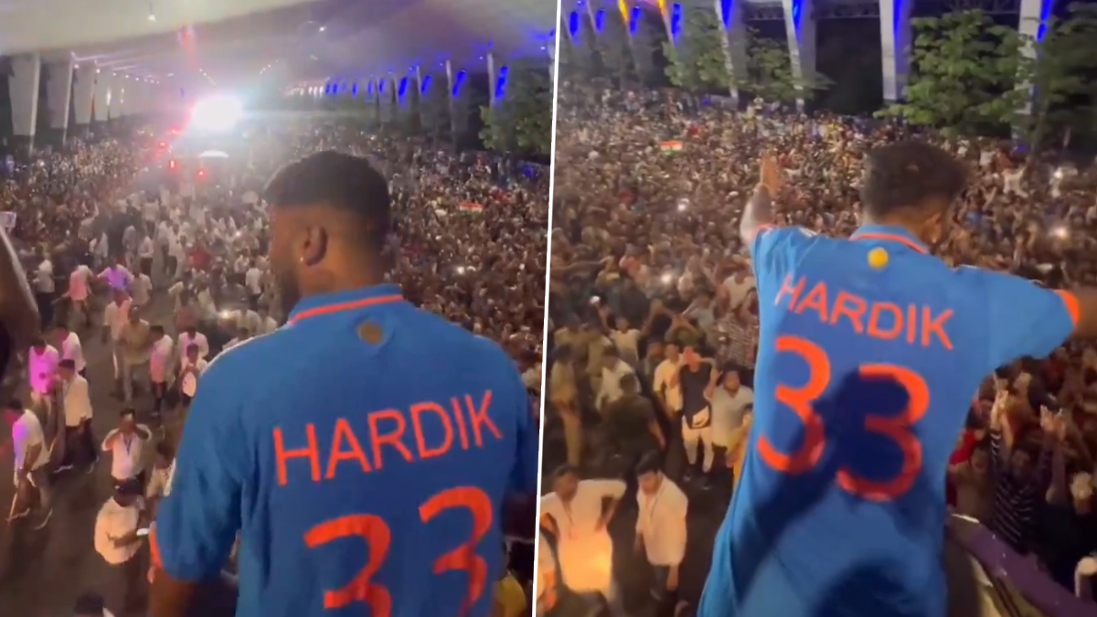 Hardik Pandya: हार्दिक पंड्याचं बडोद्यात जोरदार स्वागत; हजारो चाहत्यांच्या उपस्थितीत भव्य रोड शो (Watch Video)