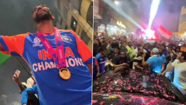 Mohammed Siraj Arrives In Hyderabad: हैदराबादमध्ये मोहम्मद सिराजची निघाली विजयी मिरवणुक, चाहत्यांसोबत गायलं 'लेहरा दो' गाणं; पाहा व्हिडिओ