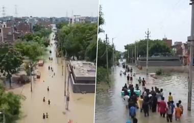 Delhi Flood: मुनक कालव्याची भिंत तुटल्याने दिल्लीत पूरस्थिती; गुडघाभर पाण्यातून नागरिकांचा प्रवास (Watch Video)