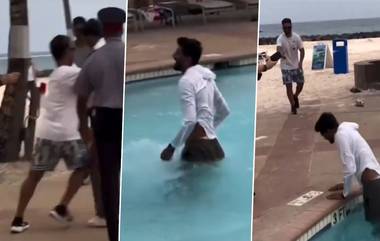 Rishabh- Khaleel Masti Video: ऋषभ पंतने खलील अहमदला स्विमिंग पूलमध्ये ढकलले, पाहा मजेशीर व्हिडिओ