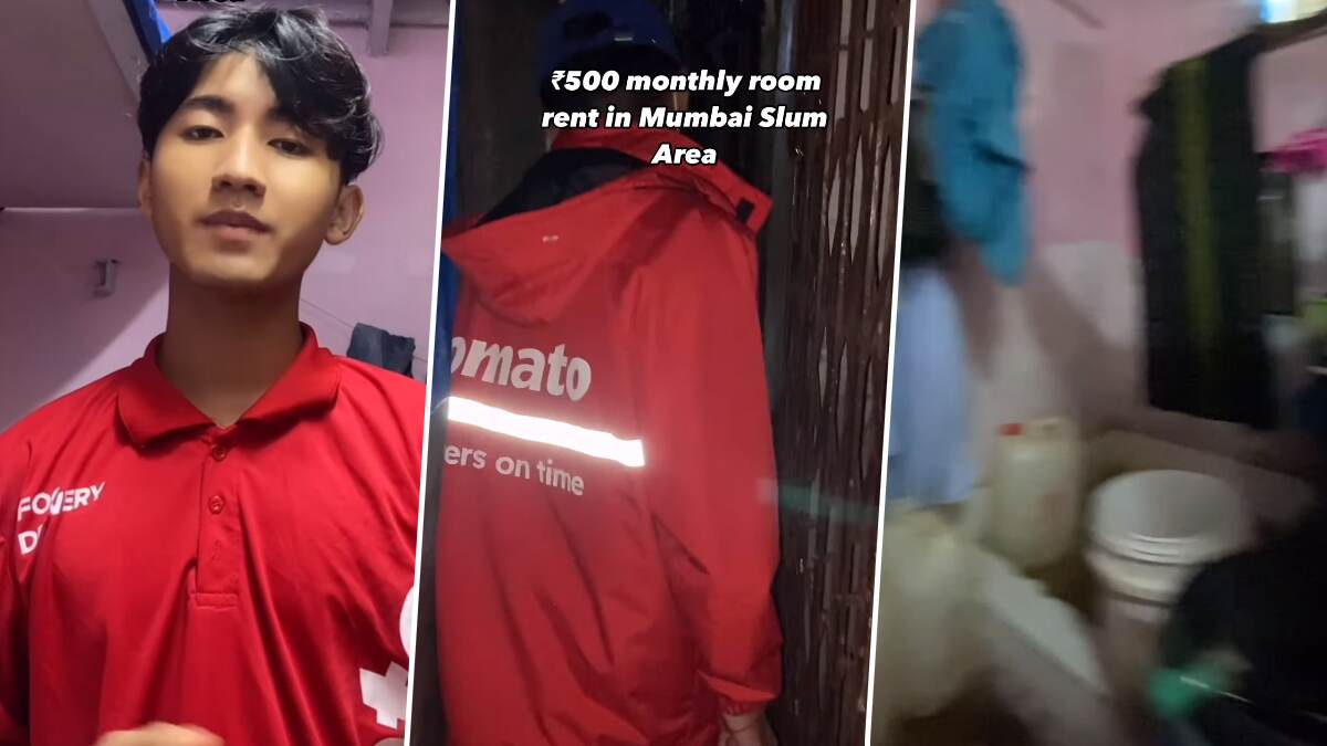 Zomato Delivery Agent’s Tour of Accommodation in Mumbai Slum Viral Video: मुंबईच्या झोपडपट्टीत 500 रूपये भाड्याने राहणार्‍या झोमॅटो डिलेव्हरी एजंट च्या घराचा व्हिडिओ वायरल (Watch Video)