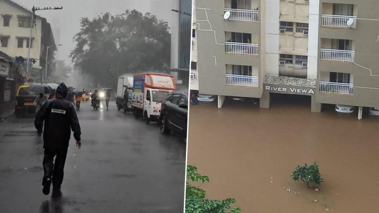 Mumbai Rains Video: मुंबई मध्ये पावसाची दमदार हजेरी; सखल भागात पाणीच पाणी! ( Watch Videos)