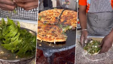 Neem Leave Paratha Video: कडुलिंबाच्या पानापासून बनवला पराठा, खाद्यपदार्थातील आगळावेगळा आविष्कार पाहून लोक झाले थक्क (Watch Video)