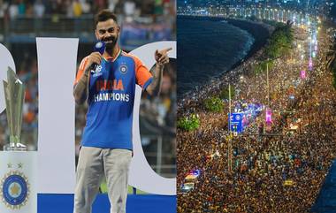 Virat Kohli Thanks Mumbai Police: जय हिंद... हजारोंच्या गर्दीला सहज हाताळले, विराट कोहलीने मुंबई पोलिसांचे आभार मानले