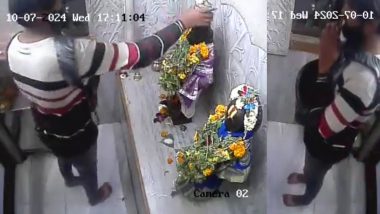 VIDEO: चोराने आधी हात जोडून मागितली माफी, मग चोरी केला देवाचा मुकुट, व्हिडीओ व्हायरल