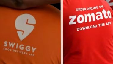 Zomat Push Swiggy: झोमॅटोच्या पाठिंब्यावर स्वीगी धावते पुढे (Watch)