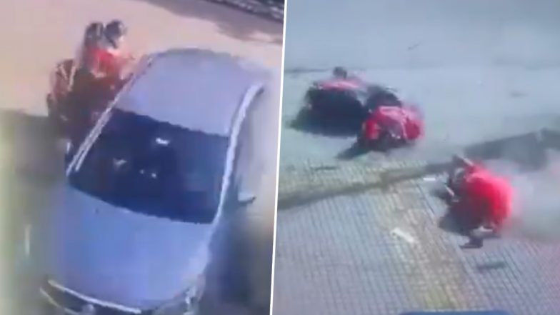 Kanpur Car Accident: अनियंत्रित कारची स्कूटीला धडक, महिलेचा मृत्यू, अल्पवयीन कार चालकाला अटक (Watch Video)