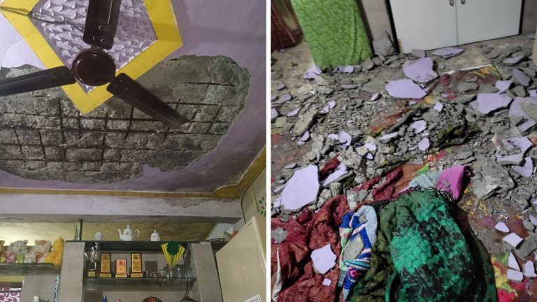 Plaster of the Ceiling Collapsed in Diva: ठाण्यामध्ये खोलीत घराचं प्लॅस्टर पडल्याने एक महिला, पुरूष जखमी