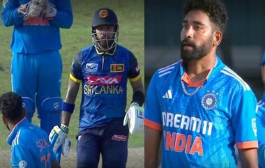 IND vs SL 3rd ODI: मोहम्मद सिराज आणि कुसल मेंडिस मैदानावर भिडले, जोरदार झाली वादावादी; पाहा व्हिडिओ